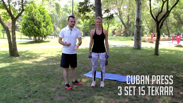 Sırt Kaslarını Çalıştırmak için Cuban Press - Her Yerde Spor
