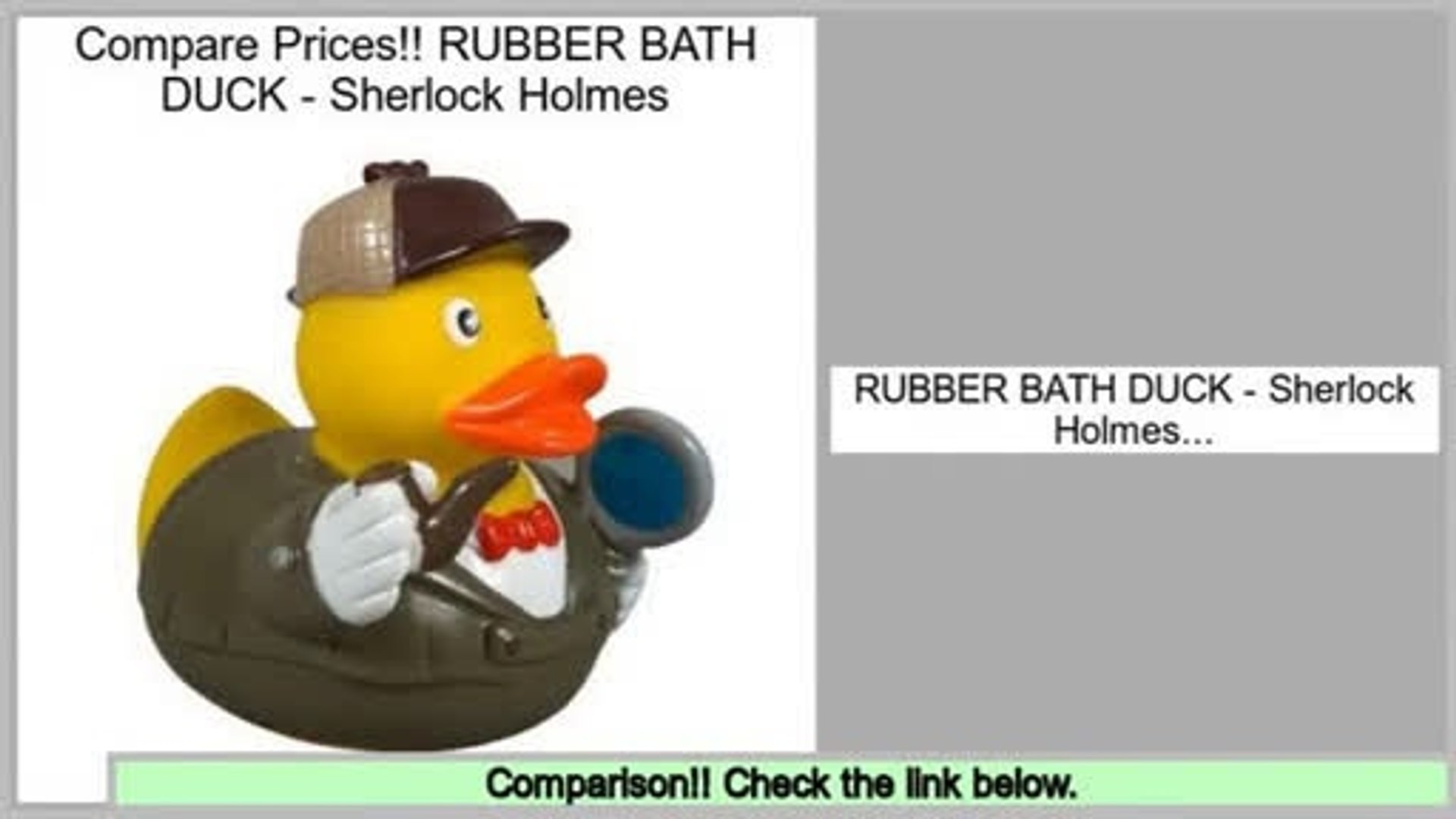 sherlock holmes rubber duck