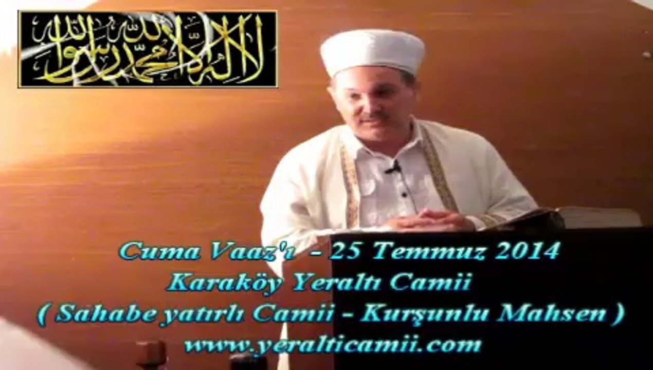Cuma Vaaz'ı Yeraltı Camii İmam Hatibi / Hafız Ümit AYDIN