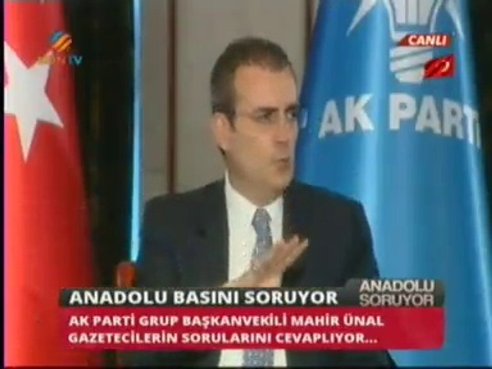 Grup Başkan Vekili Mahir ÜNAL, KonTv, Kanal Urfa, Tokat SefaTv, Rize Çay Tv ve K.Maraş Aksu Ortak Yayını Anadolu Soruyor'un Konuğu Oldu