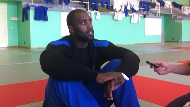 Teddy Riner et l'équipe de France de judo en stage à Houlgate