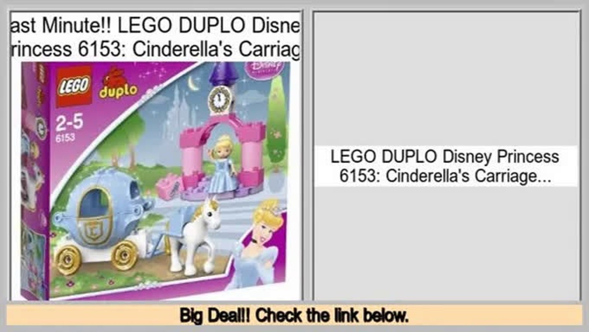 lego duplo cinderella carriage