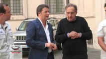 Presentate le nuove Jeep a Renzi. Agli operai di Melfi: “siete meglio voi”
