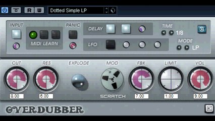 Free VST effect - OverDubber Delay - vstplanet.com