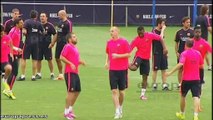 Mathieu se entrena con los internacionales