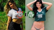 Dérbi quente: o duelo das musas de Corinthians e Palmeiras