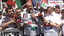 İsrail'in Gazze saldırılarının protesto edilmesi - ABD Büyükelçiliği -