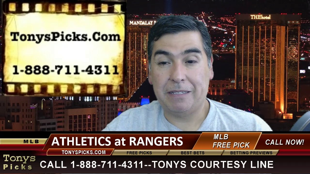 Texas Rangers vs. Oakland Athletics Pick Prediction MLB Odds Preview 7-25-2014