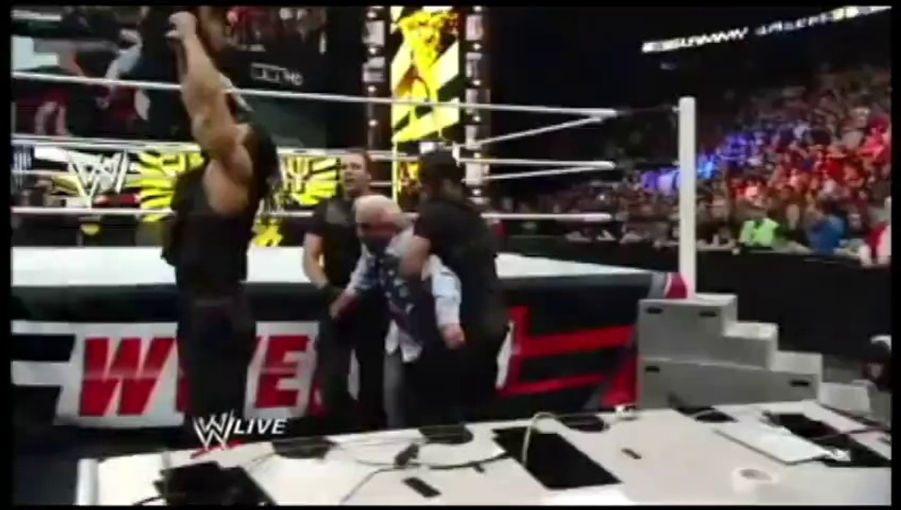 Brock Lesnar attacks the shield,saves Team Hell no and Nature Boy (Custom Fan Made-)