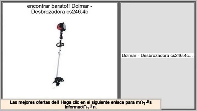 ventas de liquidaci�n Dolmar - Desbrozadora cs246.4c