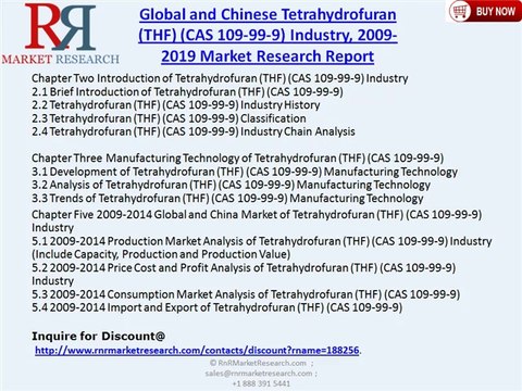 Global and Chinese Tetrahydrofuran Industry (CAS 109-99-9) 2019