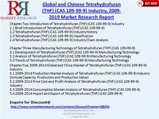 Global and Chinese Tetrahydrofuran Industry (CAS 109-99-9) 2019