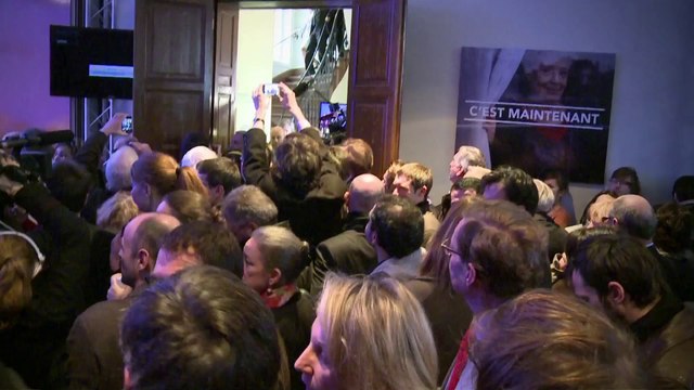 Inauguration du QG de campagne de François Hollande