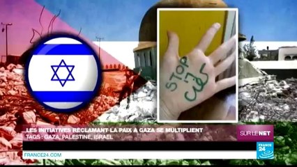 Sur le Net - Les initiatives réclamant la paix à Gaza se multiplient_(360p)