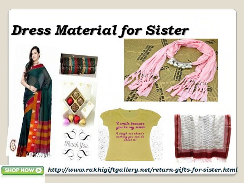 Send Return Gifts for Sister