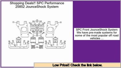 Comparison SPC Performance 25852 JounceShock System