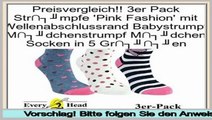 Daily Deal 3er Pack Str�mpfe 'Pink Fashion' mit Wellenabschlussrand Babystrumpf M�dchenstrumpf M�dchen Socken in 5 Gr��en