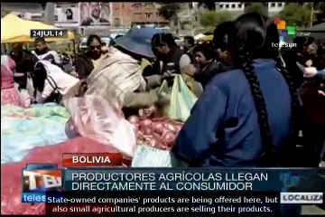 Bolivian government fights speculation through 1st Essential Food Fair