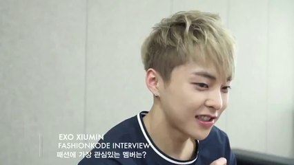 EXO XIUMIN entrevista Fashion KODE.