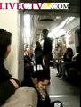 Mad Spanish Guitarist in Metro Train Smashing head and playing Guitar