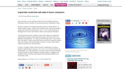 Liquid Hard Drive = TeraBytes in a tablespoon, Shadow Realms Teaser, Google Buys Twitch for $1B