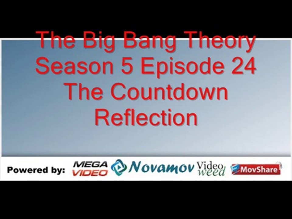 The Big Bang Theory Season 5 Episode 24 – The Countdown Reflection