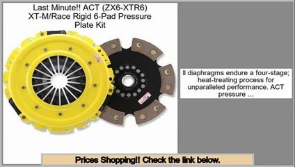 Best Brands ACT (ZX6-XTR6) XT-M/Race Rigid 6-Pad Pressure Plate Kit