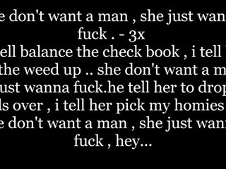 Curren$y - She don't want a man (lyrics on screen)