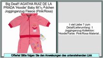 G�nstigstes AGATHA RUIZ DE LA PRADA 'Hoodie' Baby M�dchen Jogginganzug Fleece (Pink/Rosa)