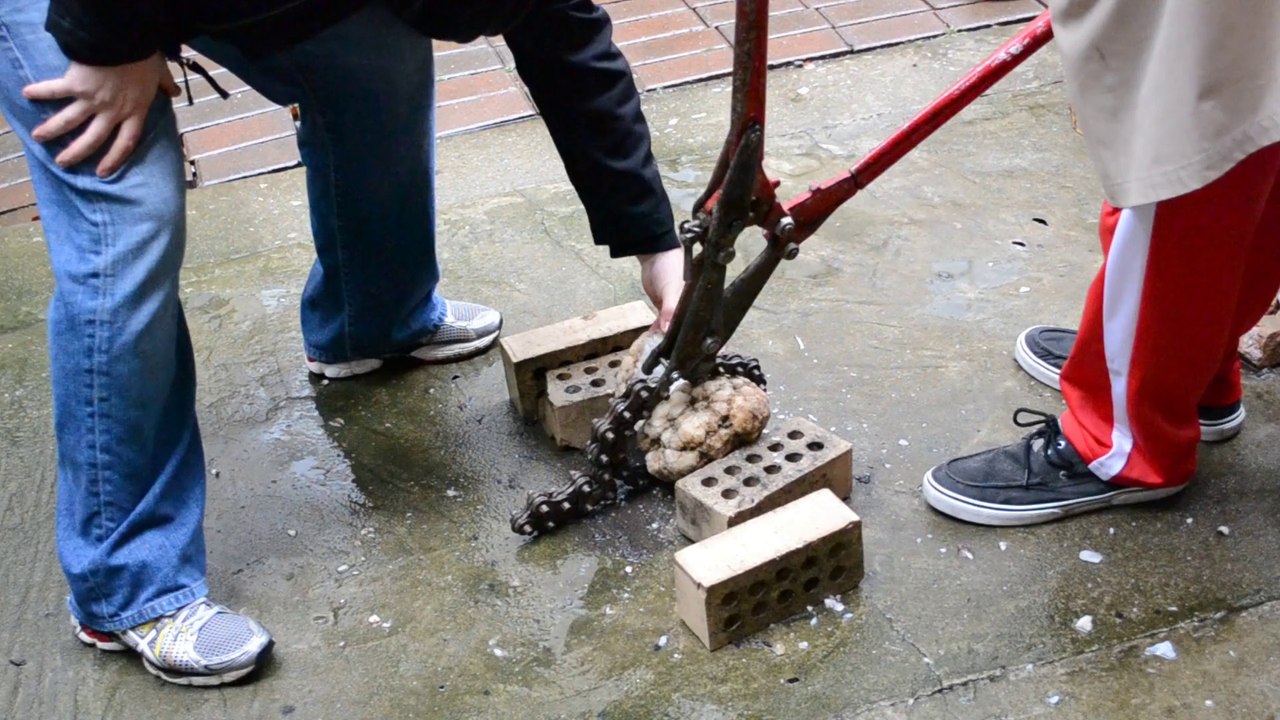 Two Man Geode Cracking