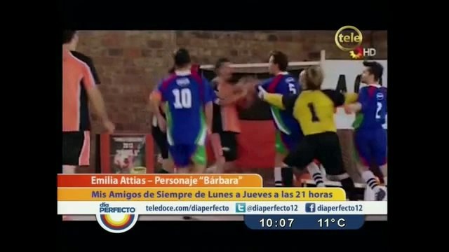 Varina con Emilia Attias, Bárbara en Mis Amigos de Siempre