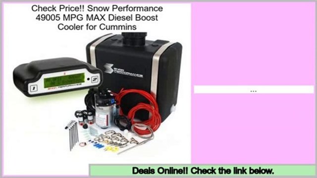 Best Price Snow Performance 49005 MPG MAX Diesel Boost Cooler for Cummins