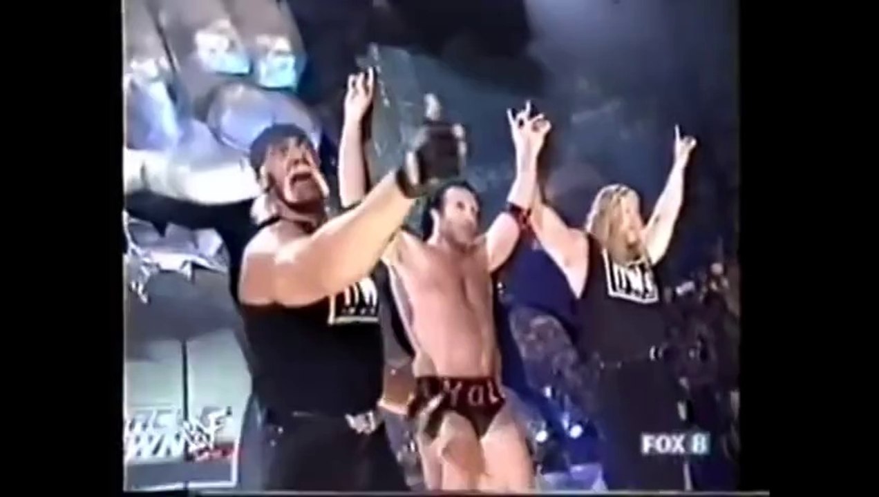 wwe stone cold save the rock from the nwo.