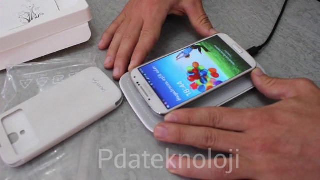 Samsung Galaxy S4 i9500 Orijinal Kablosuz Şarj Padi EP-P100IEWEGWW ve Şarj Kapağı İnceleme
