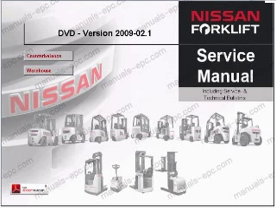 Nissan Forklift Internal Combustion L01, L02 Series Service Repair Workshop Manual