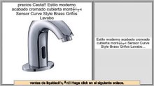 Las mejores ofertas de Estilo moderno acabado cromado cubierta montš® Sensor Curve Style Brass Grifos Lavabo