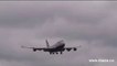 British Airways  BA Boeing 744 landing at Heathrow Airport UK