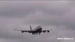 British Airways  BA Boeing 744 landing at Heathrow Airport UK