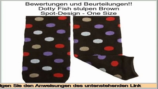 Sparen Preis Dotty Fish stulpen Brown Spot-Design - One Size