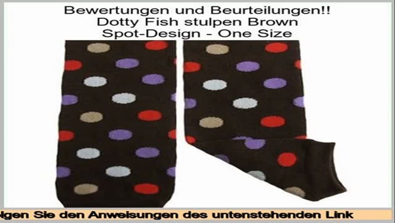 Sparen Preis Dotty Fish stulpen Brown Spot-Design - One Size