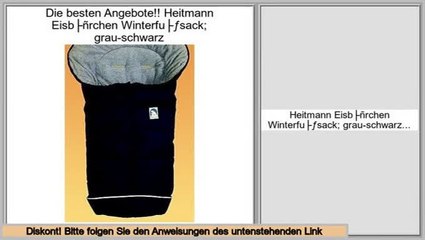supermarkt Heitmann Eisbärchen Winterfußsack; grau-schwarz