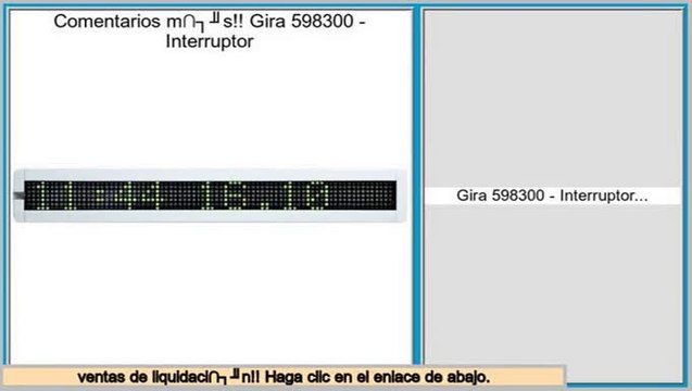 ventas de liquidaci�n Gira 598300 - Interruptor