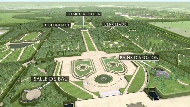 Versailles 3D, des jardins au château de Trianon Images 3D - En FRANCAIS -