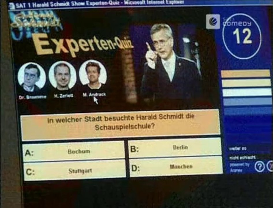 Die Harald Schmidt Show - 0894 - 2001-03-15 - Ralph Caspers, Christiane Gerboth