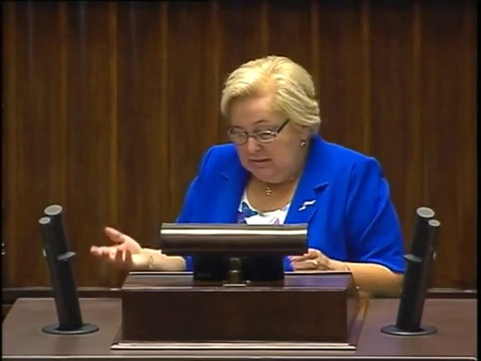 Poseł Maria Nowak - Wystąpienie z dnia 23 lipca 2014 roku.