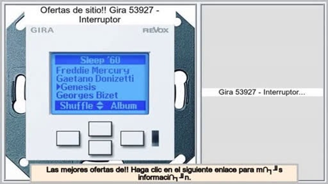 Las mejores ofertas de Gira 53927 - Interruptor