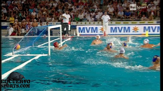 Serbia 10 Monenegro 9 Semis European Champs Budapest 2014 25.7.14 water polo