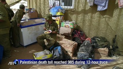 Israeli troops rest as ceasefire takes effect