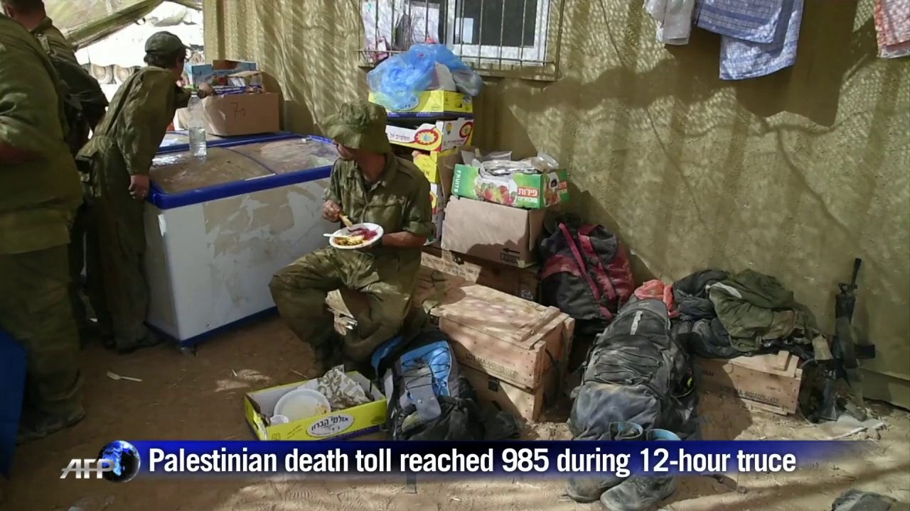 Israeli troops rest as ceasefire takes effect