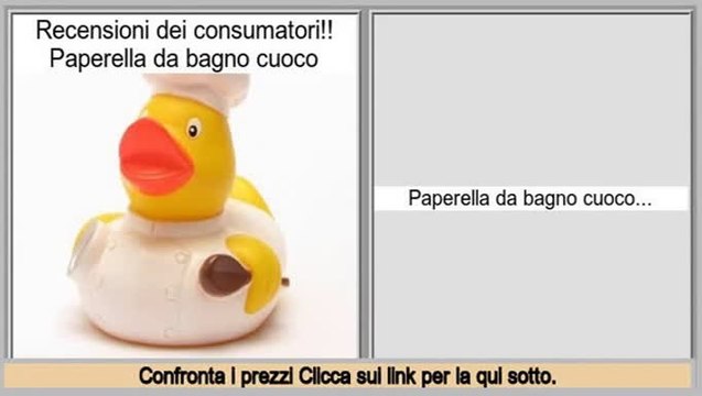 affare Paperella da bagno cuoco